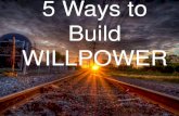 5 Ways to Build Willpower