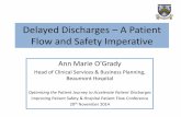 Delayed discharges  - A patient flow and safety imperative