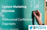10 Content Marketing Essentials for Professional Conference Organisers