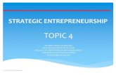Strategic entrepreneurship Topic 4