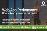 Web and App Performance: Top Problems to avoid to keep you out of the News