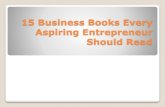 15 Business Books For every aspiring Entrepreneur.