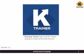 Kinomap Trainer userguide English