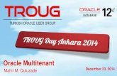 Oracle Multitenant - Oracle Ankara Day 2014