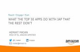 What the top 50 apps do with IAP that the rest don't - Hemant Madan, Amazon App Store
