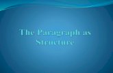 The paragraph as structure