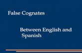 Falsecognates english spanish