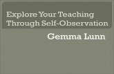 Explore Your Teaching Through Self-Observation