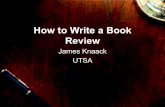 How to Write a Book Review