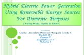 HYBRID POWER GENERATION SYSTEM FOR DOMESTIC PIRPOSEES
