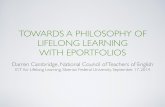 Towards a philosophy of lifelong learning with eportfolios