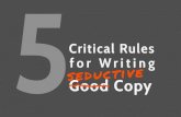 5 Critical Rules for Writing Compelling Copy