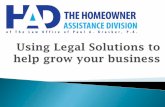 Using Legal Solutions to help grow your business