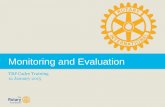 Rotary Foundation Cadre Training: Monitoring and Evaluation