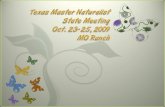 Texas Master Naturalist State Meeting, Oct. 2009, Mo Ranch