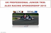 Alex Racing 2015: Presentation for Karting Sponsorship.