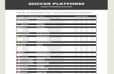 Soccer Platform   soccer predictions and picks - friday 01 november 2013