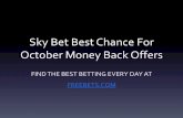 Bookmaker Moneyback Offers Report For October 2014