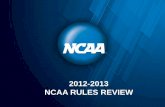 2012-13 NCAA Rules Review