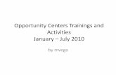 Opportunity Centers january- june 2010