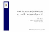 Mik Black bioinformatics symposium