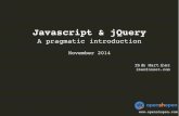 Javascript & jQuery: A pragmatic introduction