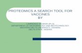 Proteomics a search tool for vaccines