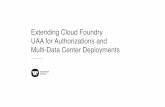 Extending Cloud Foundry UAA for Authorizations and Multi-Data Center Deployments