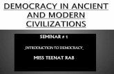 Democracy in ancient and modern civilizations