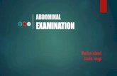 Clinical examination of abdomen medicine