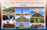 Top 10 world heritage sites in india you don't know
