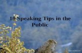 Tips speaking