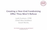 Creating a year end fundraising offer they won’t refuse