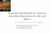 Enzo palmieri   experimental results on thermal boundary resistance for niobium and for niobium sputtered copper 2nd tuesday