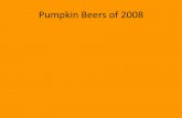 Pumpkin Beers Of 2008