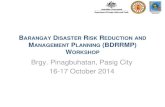 Barangay Bambang Disaster Risk Reduction and Management Planning (BDRRMP) Workshop 2014 (Part 1)