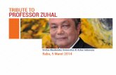 Tribute to Prof. Zuhal