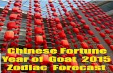 Chinese Fortune  Year of  Goat  2015 Zodiac  Forecast