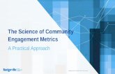 The Science of Community Engagement Metrics