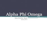 Alpha Phi Omega - New Brother book Spring 2014