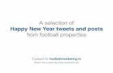 A selection of Happy New Year tweets and posts from football properties