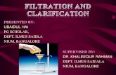 Filtration and clarification