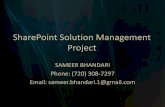 Share Point Solution Management Project Portfolio