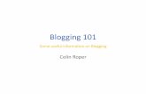 Blogging Best Practices - Colin Roper