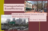 Transportation Ecoefficiency: Social and Political Drivers in U.S. Metropolitan Areas