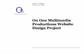 John Kozak On One Multimedia Productions Website Design Project
