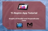 Nspire--iPadAppTutorial--Parallel and Perpendicular Lines