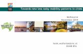 Towards a new, less noisy mobility patterns in cities