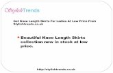 Trendy Knee Length Skirts | Ladies Clothes | Stylish Trends