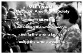 Vietnam effects on US society for European Section students